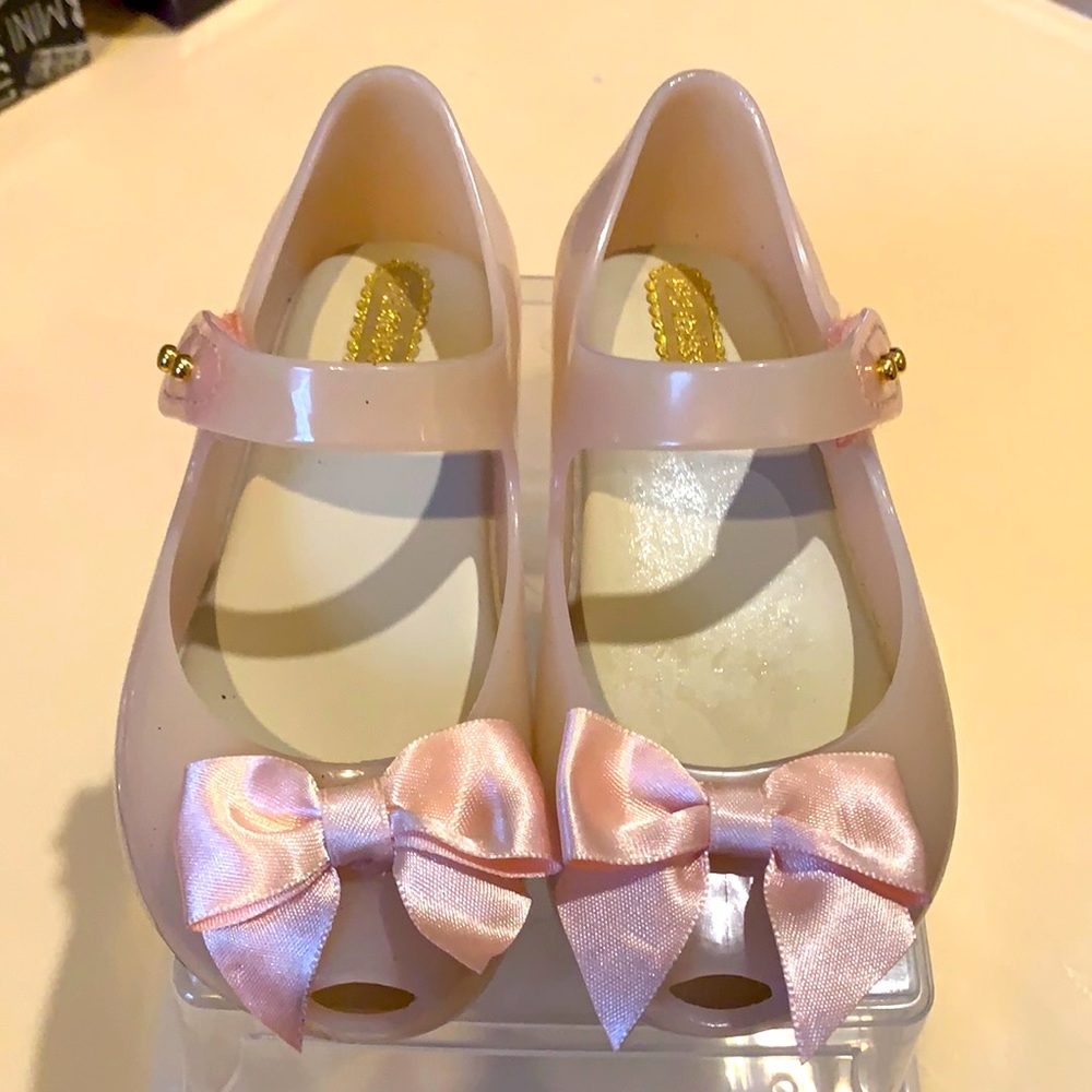 Toddler girl Pink Mini Melissa dressy shoes